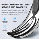 Commercial Long Black Jet Scuba Diving Fins Freediving Spearfishing Customized