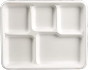 China 5 Compartment Kraft Paper Plate BPA Free Biodegradable For Party wholesale