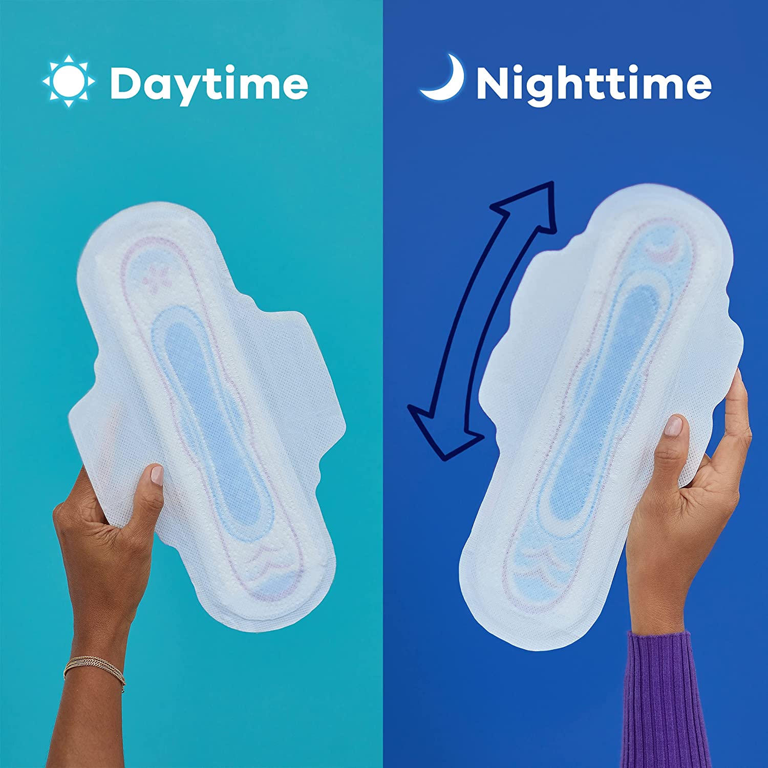Soft Breathable Sanitary Pads with 270MM Length and Excellent Water Absorption