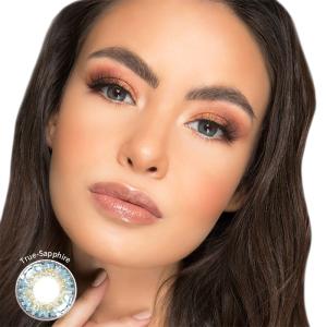 China KSSEYE True Sapphire Blue Contact Lenses Non Prescription 14.5 wholesale