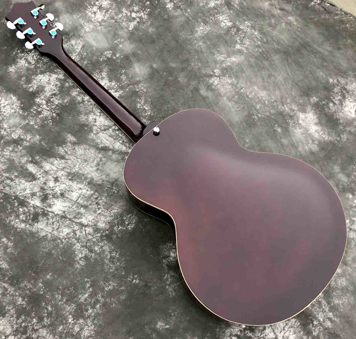 Custom Cherry Burst Flamed Maple Top Dobro Resonator Steel Electric Guitar