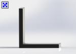 Customized Black Anodized Aluminum Angle , Aluminium Angle Profiles Highly