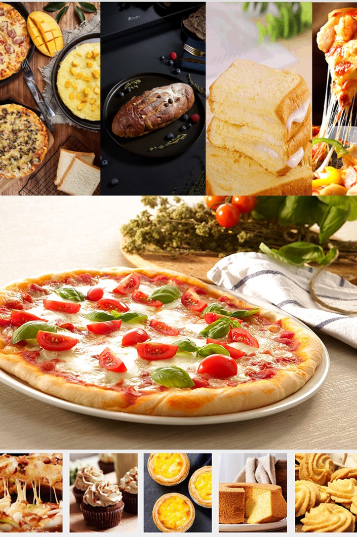 Commercial Pizza Oven Stainless Steel Bakery Equipment 560x525x295mm