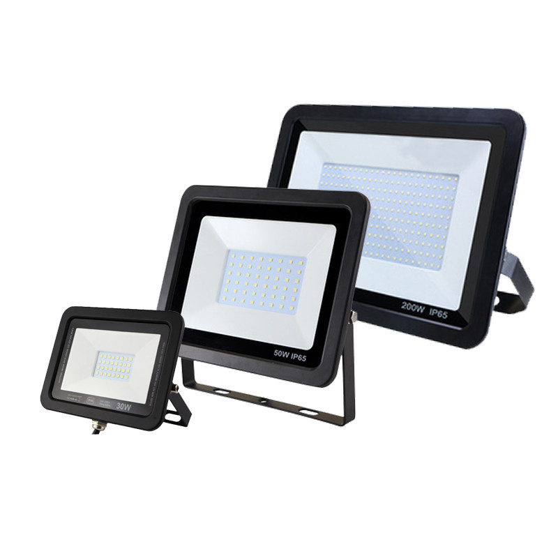 IP66 Slimline LED Floodlight 10w 20w 30w 50w Die Cast Aluminum Shell Easy Install