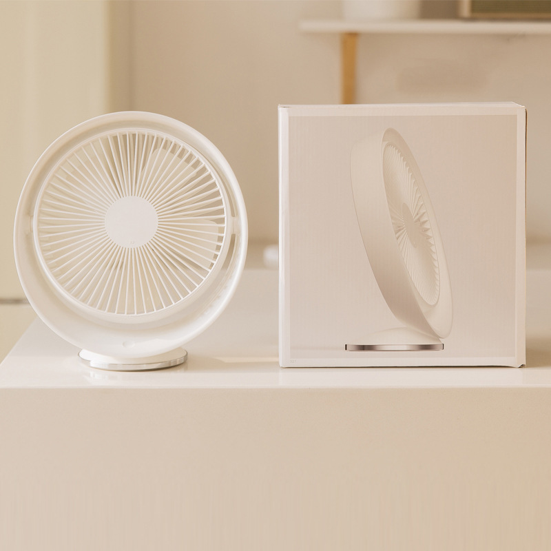 360 Degree Rotatable USB Charging Desktop Fashion Cooling Table Fan with 5 Rotary Vanes