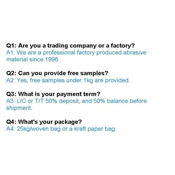 High Efficieney/Abundant Inventory/Free Sample White Fused Alumina for Refractory Material