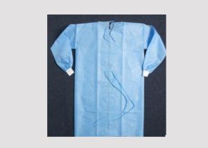 China Spunbonded Disposable Surgical Gown Abrasion Resistant ISO Certification wholesale