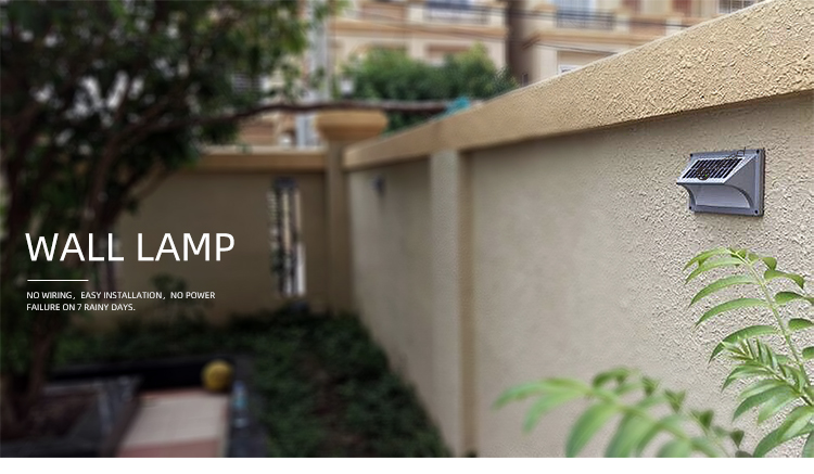 50000 Hours Working Time Warm White LED Solar Step Wall Light for Your Requirements