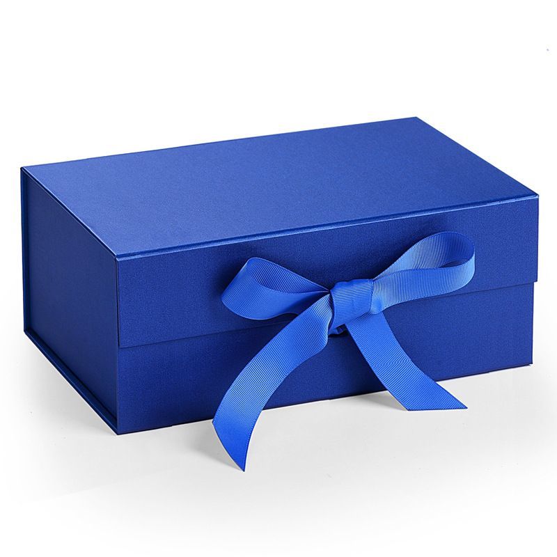 Custom Luxury Paper Magnet Foldable Folding Magnetic Gift Box Garment Apparel Clothing Shoes Packaging Box with Ribbon