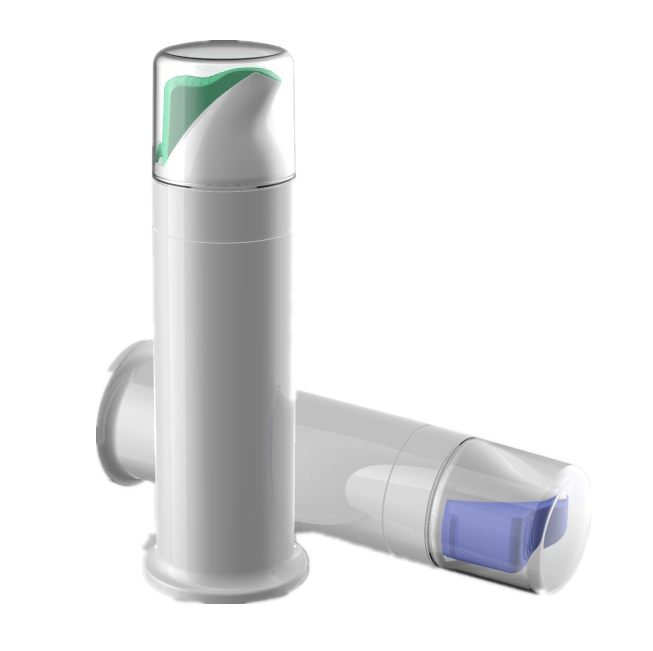 Customized Logo 100ml 110ml PP Airless Pump Tube Bottle for Toothpaste botol plastik