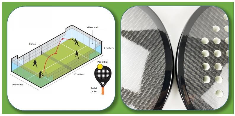 Racchette Beach Tennis Racket 3k Carbon Fiber Main Frame Racket Padel Tennis