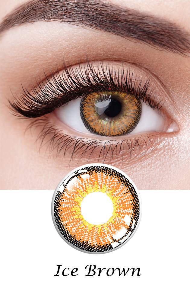 Enhancement Beauty Icy Gray Contact Lenses 3 Tone 8.5mm