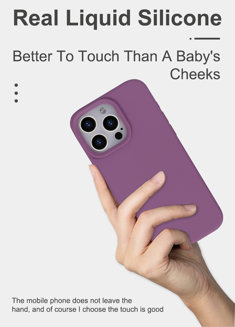 Anti Scratch Silicone Mobile Phone Case Shockproof With IPhone 16 15