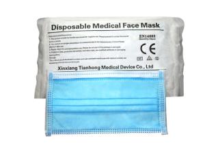China 3 Layer 98% Medical Face Mask CE EUA Safety Color Surgical wholesale