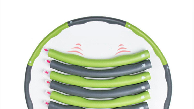2.2Lb Soft Foam Padded Adult Weighted Hoola Hoop For Fitness