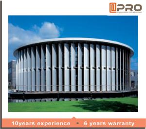 China 0.8mm Aluminium Sun Shade Louvres Movable Exterior Aerofoil Ventilation wholesale