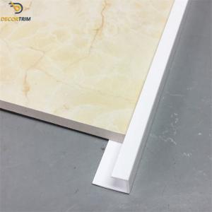 China White Square Shape PVC Tile Trim 12mm For Ceramic Edge Protection wholesale