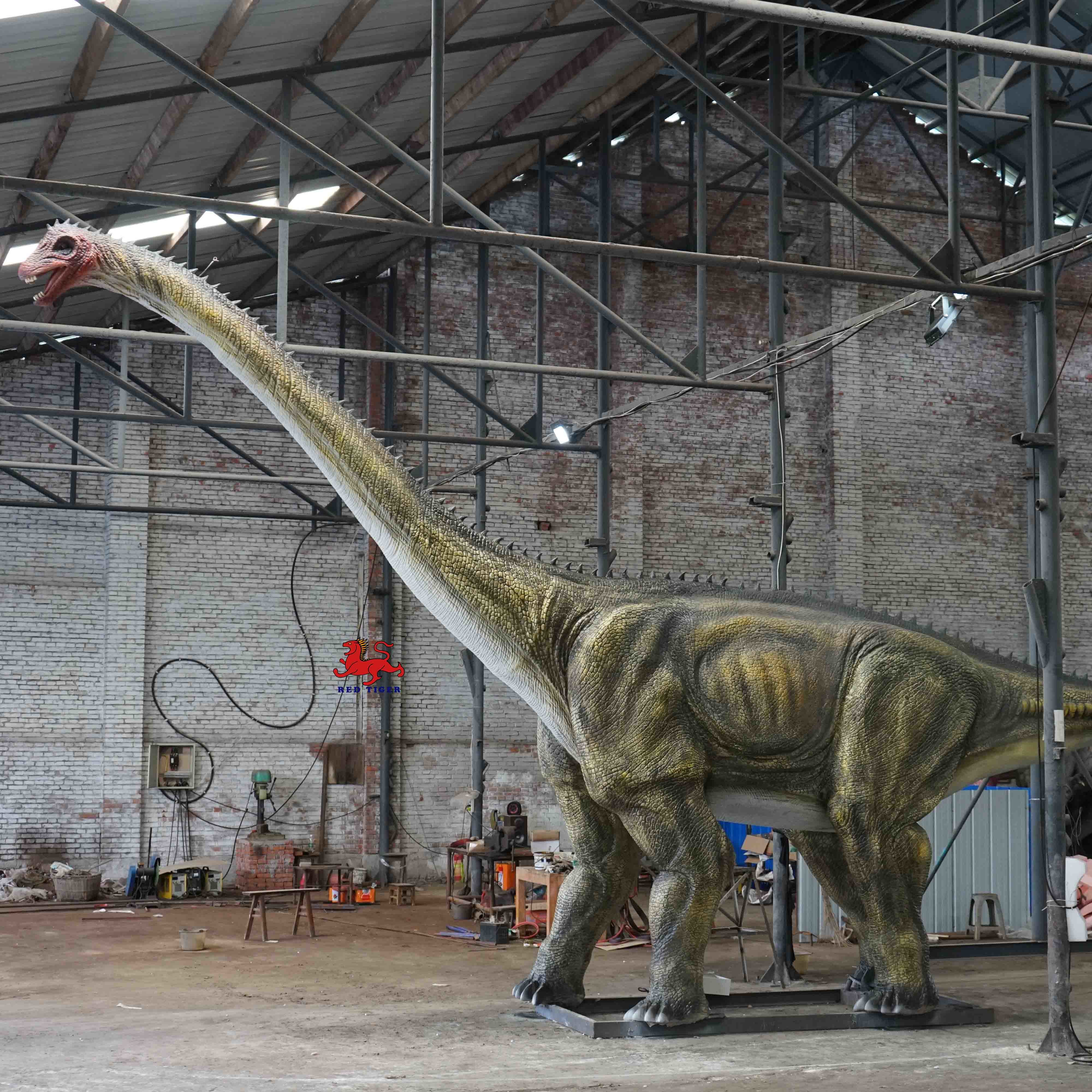 Lifelike Animatronic Dinosaur Amusement Park Diplodocus Model