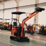 1.2 Ton High Strength Mini Digger Excavator , Household Mini Excavator CE EPA