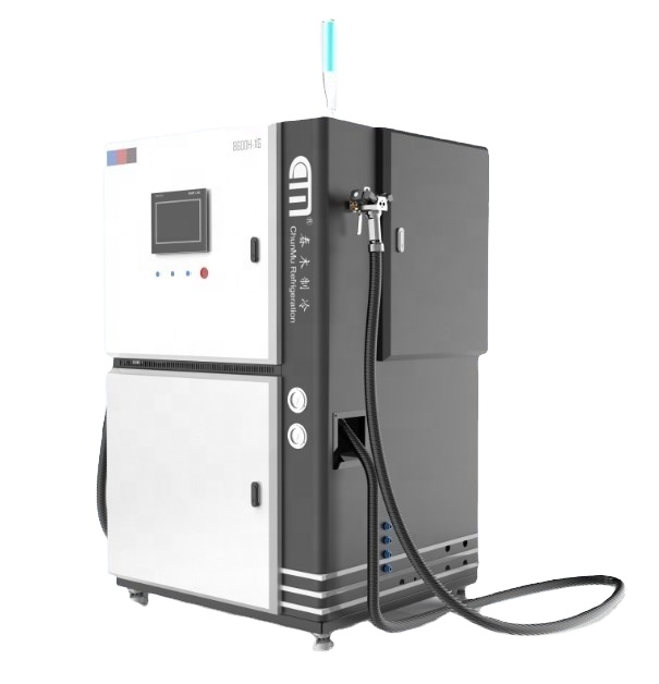 CM8600 Fully Automatic PLC Refrigerant Charging Ac Recharge Machine R134a R410a Charging Station Filling Machine