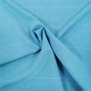 China Stripe Cationic Knit Polyester Spandex Fabric 170gsm Poly Woven wholesale