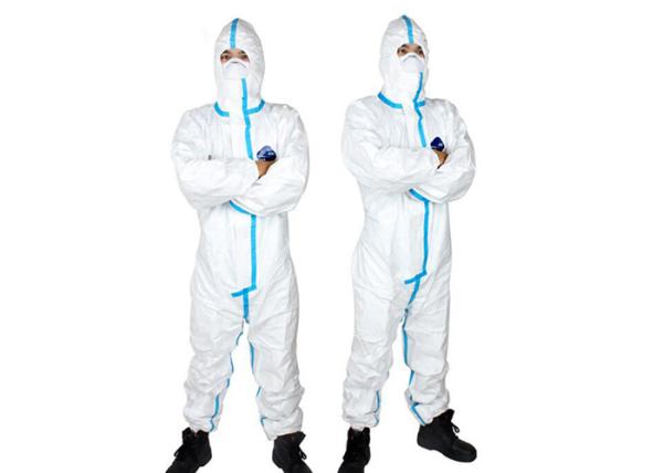 Disposable Medical Non-Woven Siamese Isolation Clothing PE Film Breathable