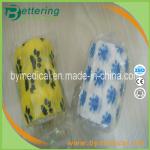 Paw printing animal cohesive bandage pet bandage veterinary self adhesive