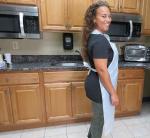 Waterproof Disposable CPE Plastic Aprons , White / Blue Sleeveless Throw Away