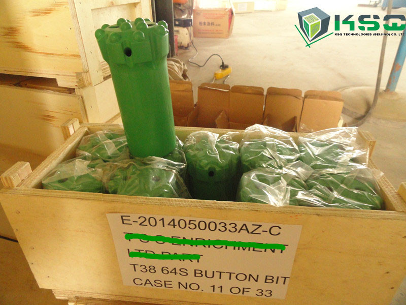 Cnc Milling T45 Spherical/Ballistic Drill Bits For Hard Abrasive Rock Dia 70 - 89mm