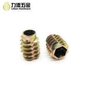 China OEM Hex Drive Threaded Inserts , M4 Wood Furniture Screw Inserts wholesale