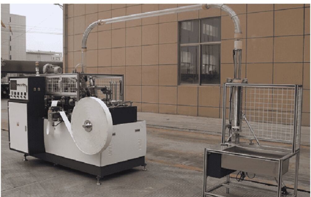 Automatic Lubrication Tea Cup Making Machine 4kw Automatic Paper Cup Manufacturing Machine