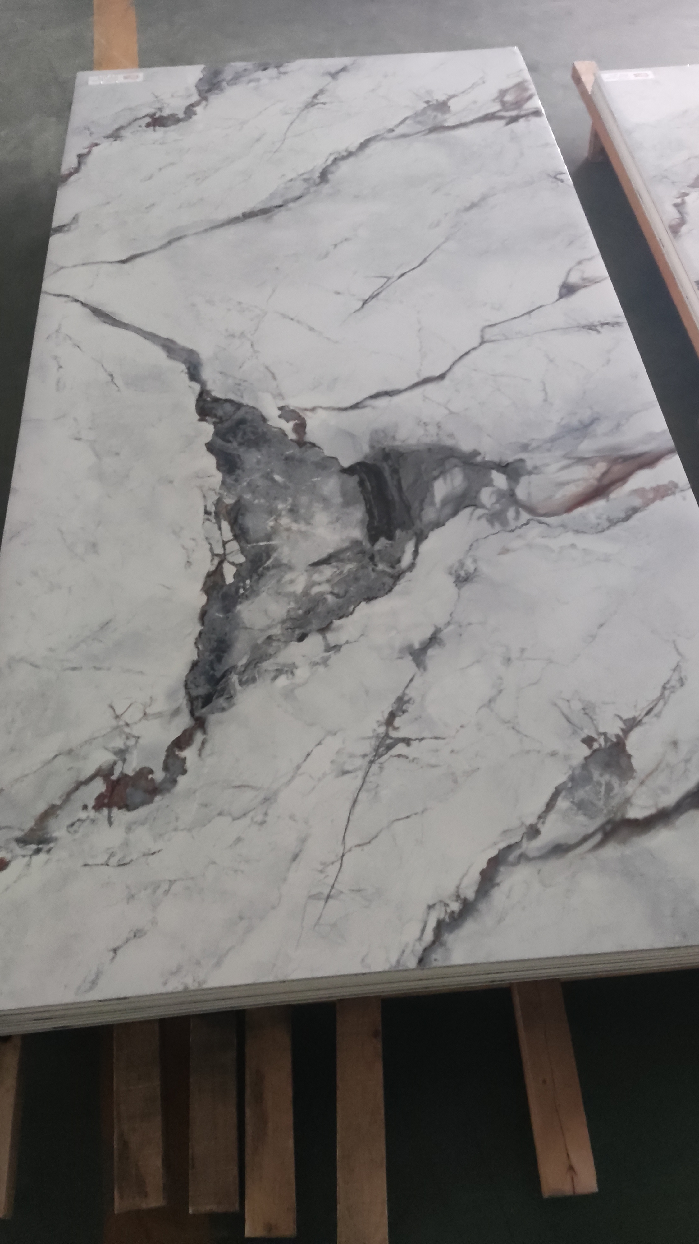 1200x2800 Vinyl Flooring UV Marble Sheet PVC Marble Board Wall Panel Flexible Board