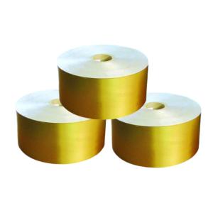 China Golden Silver Metallized Paper Packaging 55GSM Embossing Aluminized Paper wholesale
