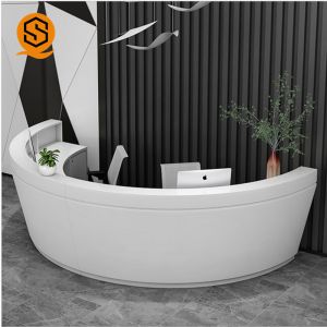 ISO9001 Approved Airport Reception Desk Round Reception Table