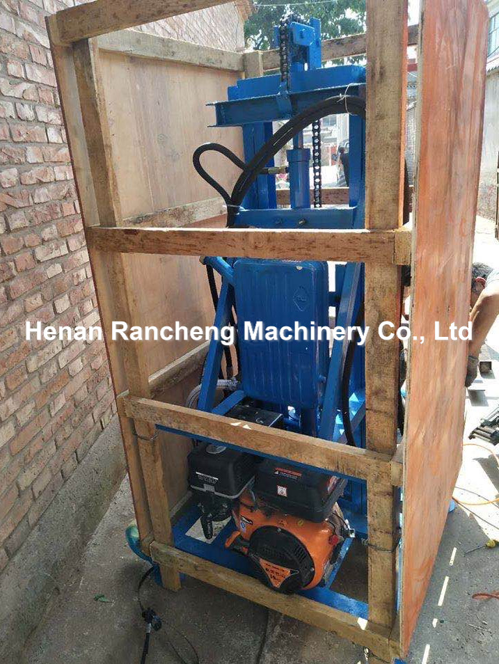8HP Diesel Engine Portable Water Well Drilling Rig Machine 100m Depth 260kg