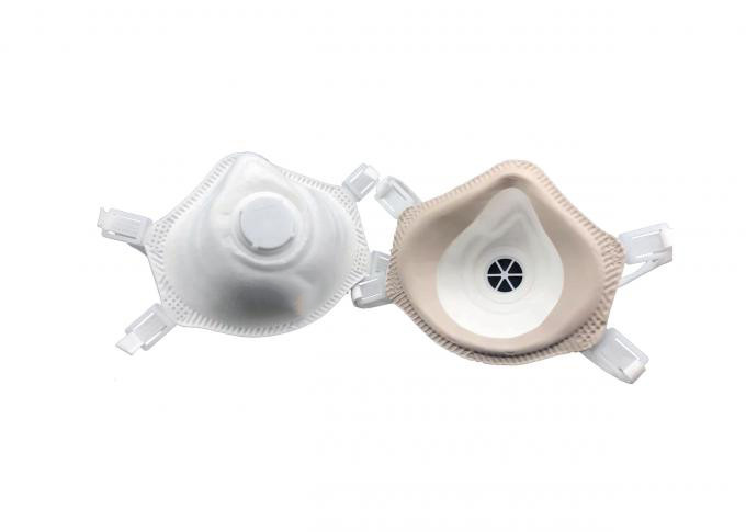 Two Head Straps Ffp3 Dust Mask Contour Fit Non Woven Fabric Material