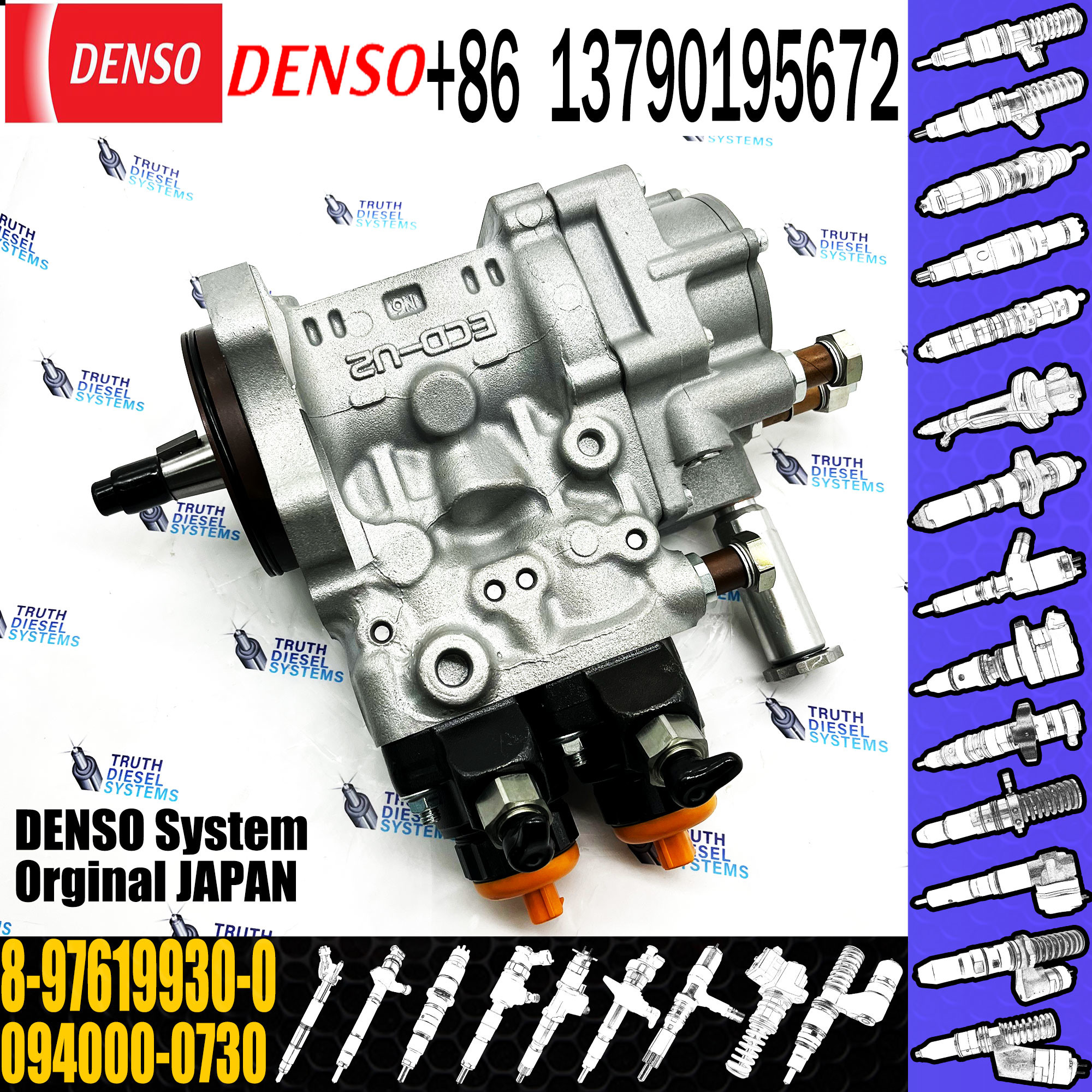 HP0 fuel injection pump 094000-0730 8-97619930-0 094000-0732 8-97619930-2 for Isuzu