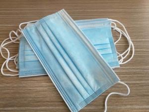 China Anti Virus Disposable Medical Face Mask , Blue White 3 Ply Surgical Face Mask wholesale