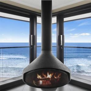 China Europe Hanging Wood Burning Stove Decorative Ceiling Suspended Fireplace wholesale