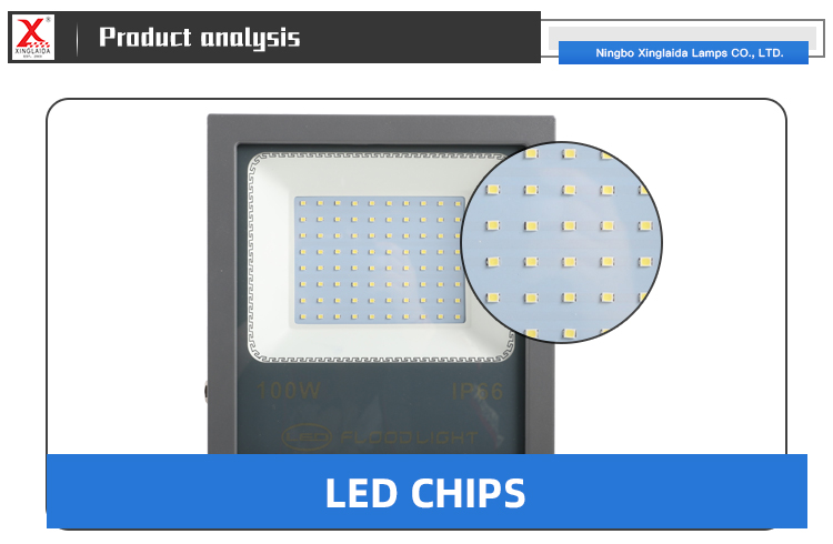 LED Flood Light for Portable Roadside Emergency Lighting and Charging -30C to 50