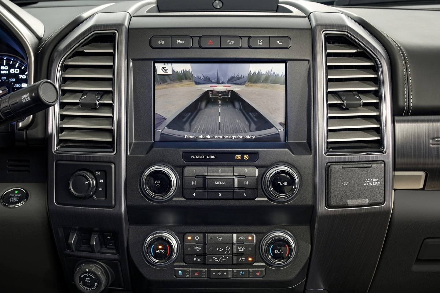 Smart View HD Rear View Mirror Backup Camera Kit For Dodge Ram Answer Calls
