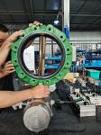 SS316 Pneumatic Butterfly Valve Air Operated For Marine SS Air actuator Actuated