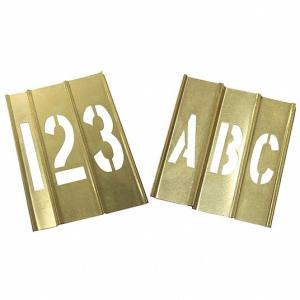 China 4inch Brass Interlocking Stencils Combination Set For Building School wholesale
