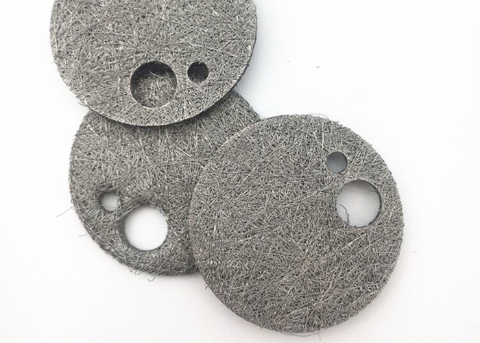 High Porosity Stainless Steel Sintered Metal Fiber 70 Micron Round Shape