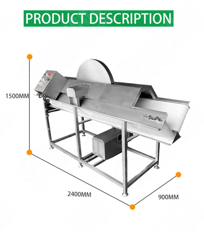 Half Cutting Fruit Processing Equipment for Carrot Taro Cutting