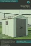 ODM ISO9001 Plastic Shed House , Steel Handle Large Outdoor Plastic Storage