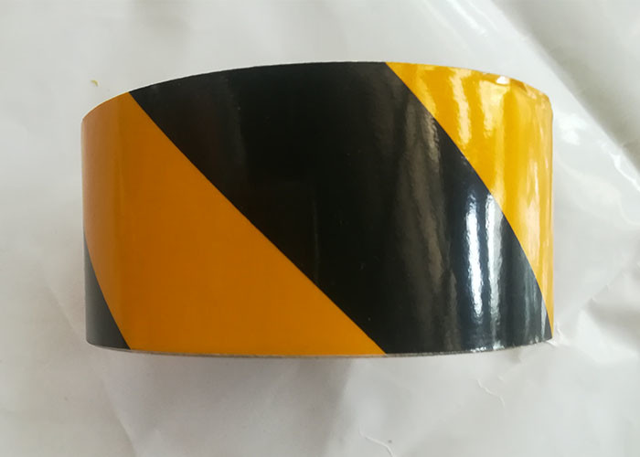 Waterproof Warning Reflective Tape With Yellow And Black Color
