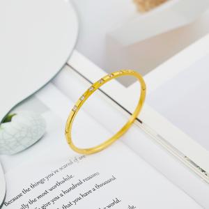 China 14K Gold Plated Cubic Zirconia Bangle Classic Tennis Bracelet Gold Bracelets For Women wholesale