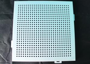 China Acoustic Ceiling Tiles / Oblong Hole Perforated Stamped Metal Ceiling Panels wholesale