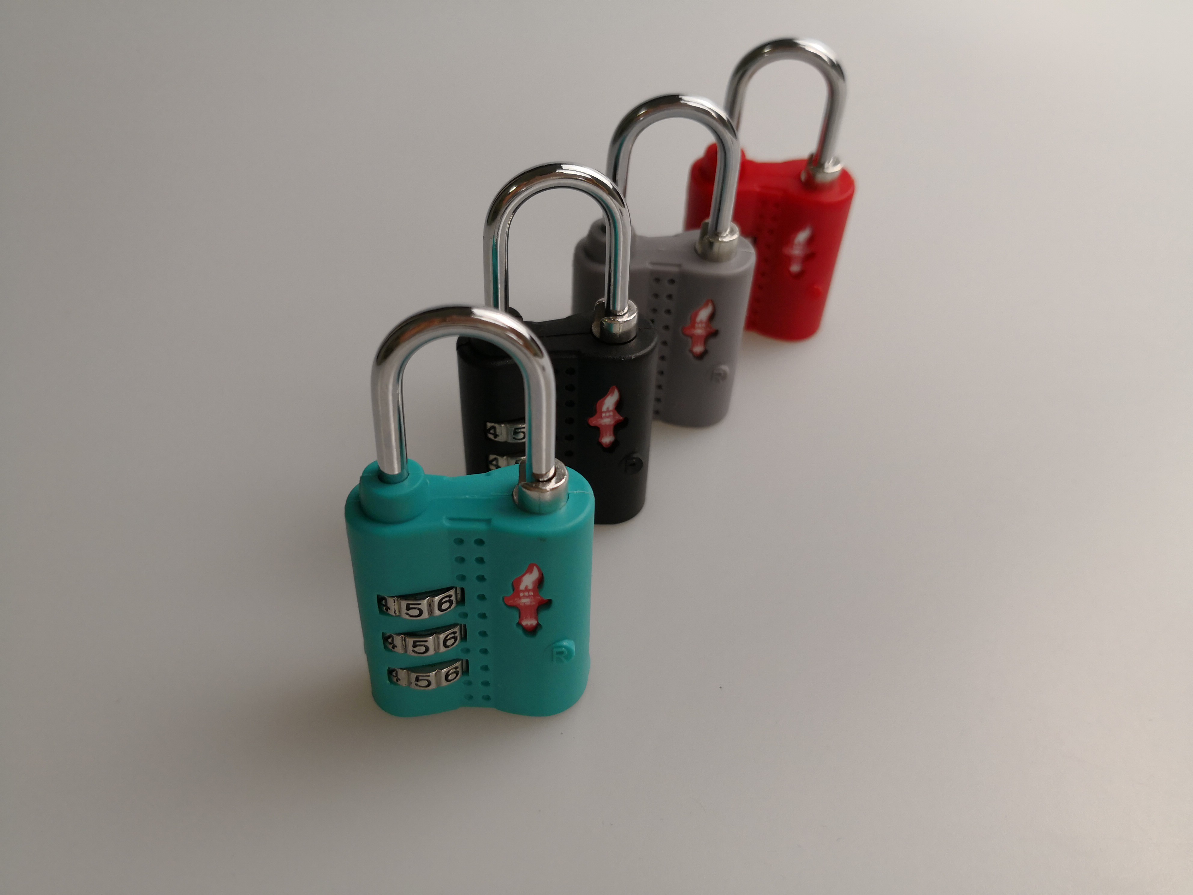 Luggage Security TSA Safe Skies / 3 Digit Number Lock Padlocks BSCI Approved